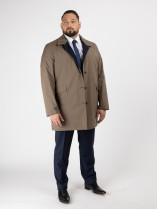 Imperméable réversible bleu marine et beige homme | Capel