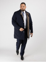 Imperméable réversible bleu marine et beige homme | Capel