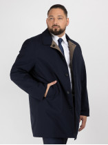 Imperméable Bleu Marine et Beige Réversible Capel Grande Taille