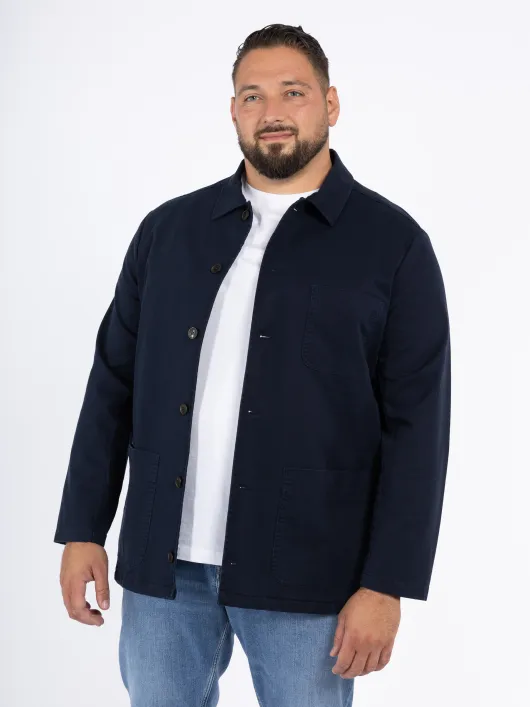 Veste Worker Coton Bleue Marine Capel Grande Taille