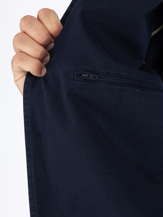 Veste worker bleu marine en coton homme grande taille – Capel