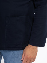 Veste worker bleu marine en coton homme grande taille – Capel