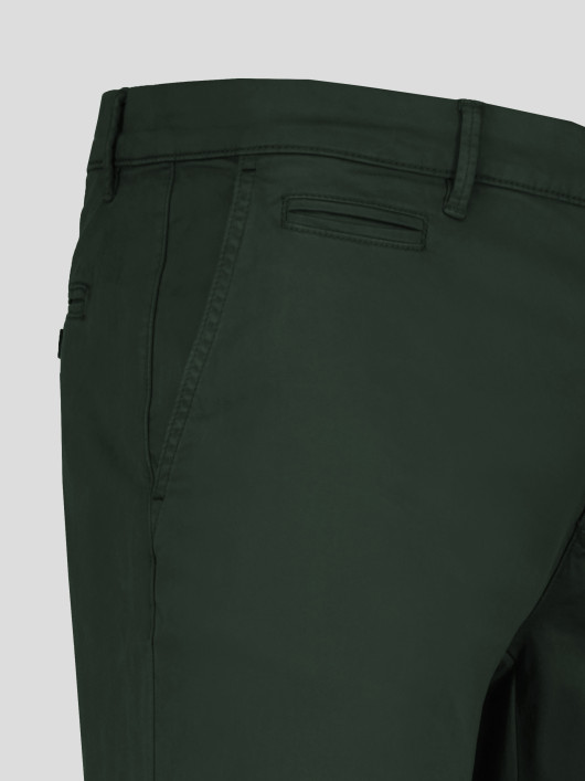 Pantalon Chino Grande Taille Vert Foncé Capel