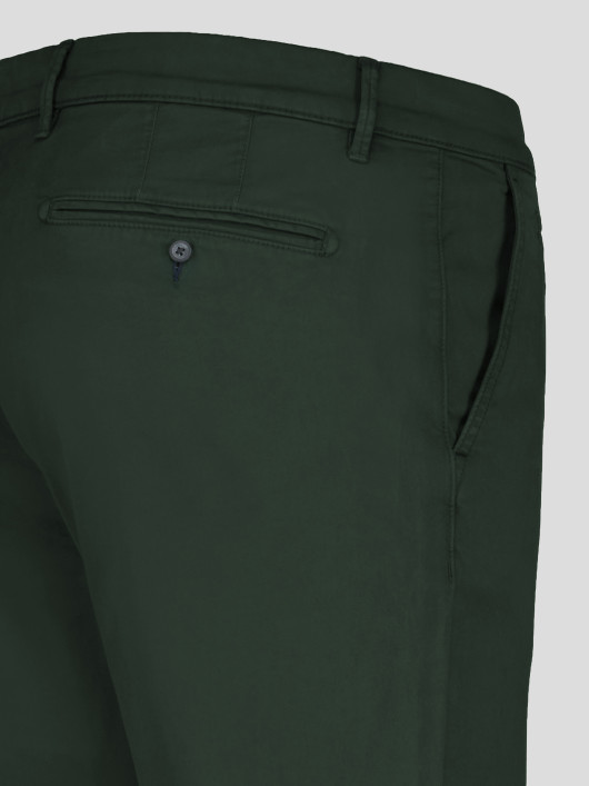 Pantalon Chino Grande Taille Vert Foncé Capel