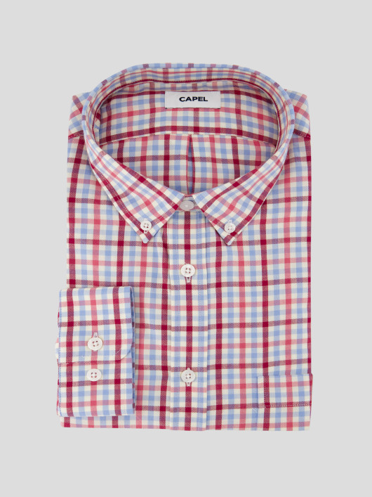 Chemise Flanelle A Carreaux Grande Taille Rose