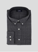 Chemise Flanelle A Carreaux Grande Taille Gris