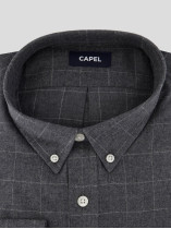 Chemise Flanelle A Carreaux Grande Taille Gris