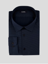 Chemise Imprimé Grande Taille Marine