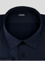 Chemise Imprimé Grande Taille Marine