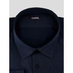 Chemise Imprimé Grande Taille Marine