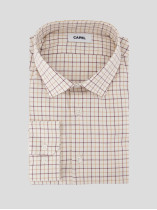 Chemise A carreaux Grande Taille Beige