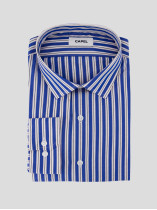 Chemise Rayée Grande Taille Bleu