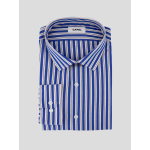 Chemise Rayée Grande Taille Bleu
