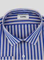 Chemise Rayée Grande Taille Bleu