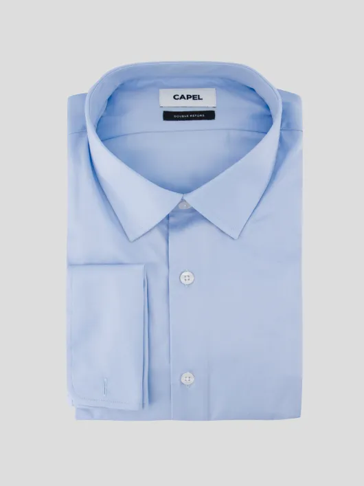 Chemise Unie Grande Taille Bleu Ciel | Capelstore
