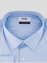 Chemise Unie Grande Taille Bleu Ciel