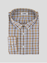 Chemise Petit Carreaux Grande Taille Beige