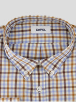 Chemise Petit Carreaux Grande Taille Beige