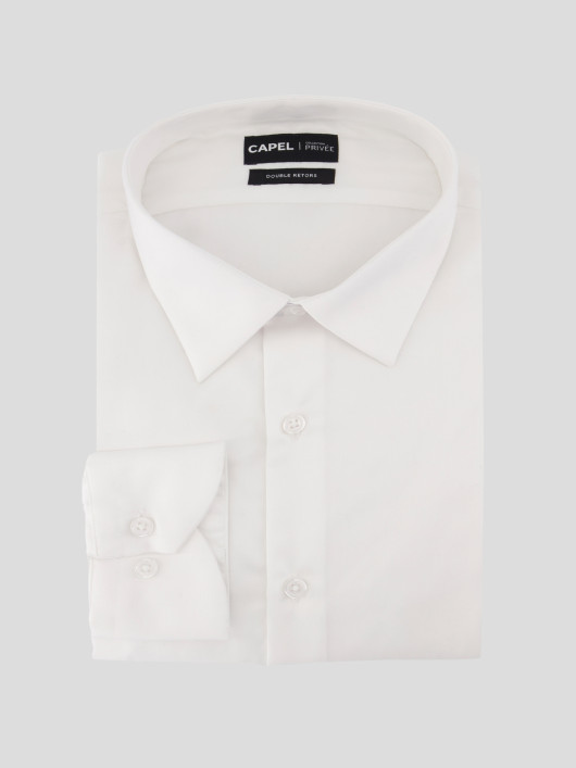Chemise Satin Grande Talle Blanc