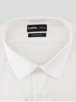 Chemise Satin Grande Taille Blanc | Capelstore