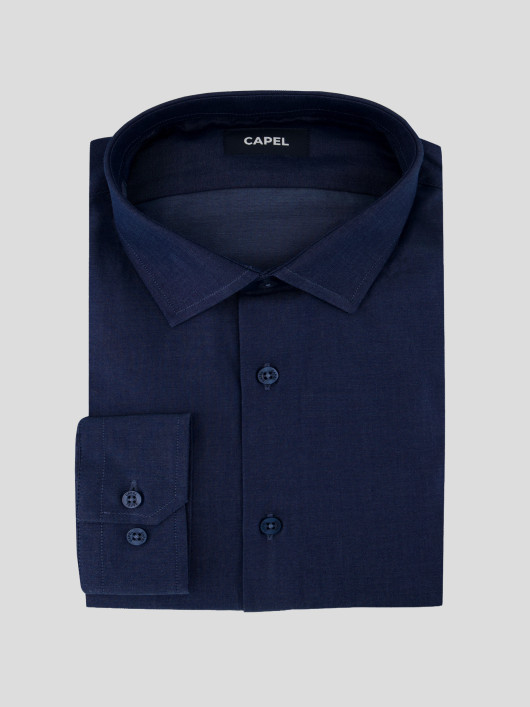 Chemise Grande Taille Bleu Indigo | Capelstore