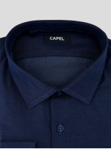 Chemise Grande Taille Bleu Indigo | Capelstore