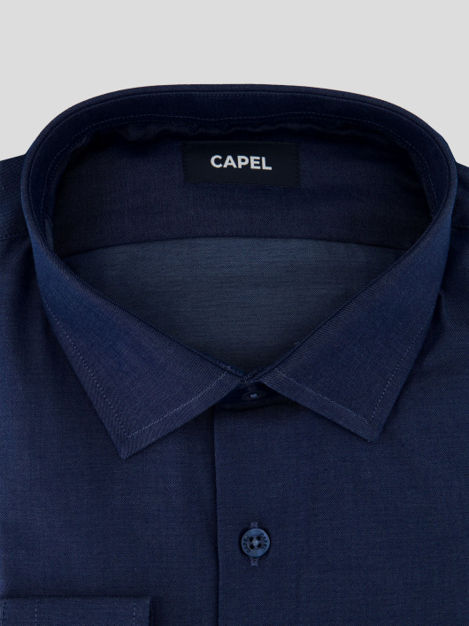 Chemise Grande Taille Bleu Indigo | Capelstore