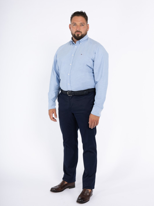 Chemise Oxford Bleu Ciel Tommy Hilfiger Grande Taille