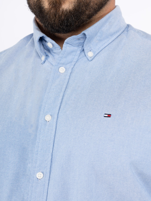 Chemise Oxford Bleu Ciel Tommy Hilfiger Grande Taille
