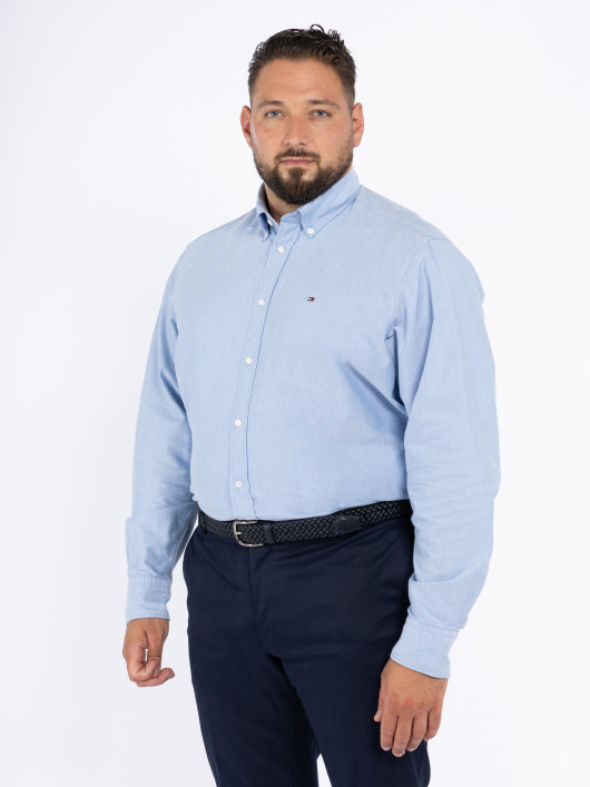 Chemise Oxford Bleu Ciel Tommy Hilfiger Grande Taille