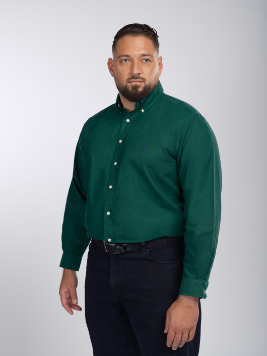 Chemise Oxford Verte Grande Taille
