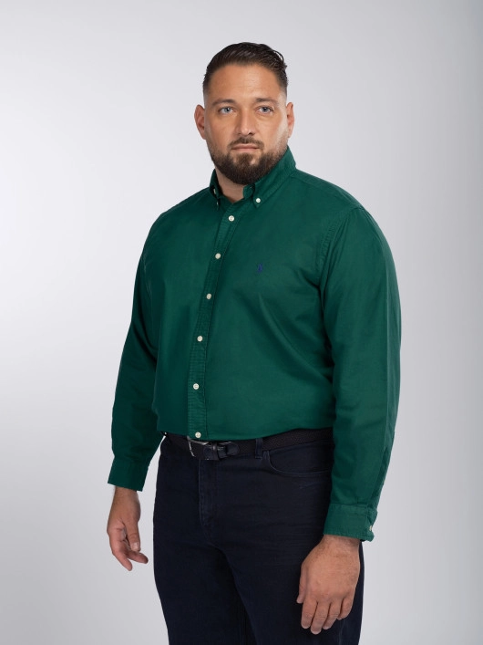 Chemise Oxford Verte Grande Taille