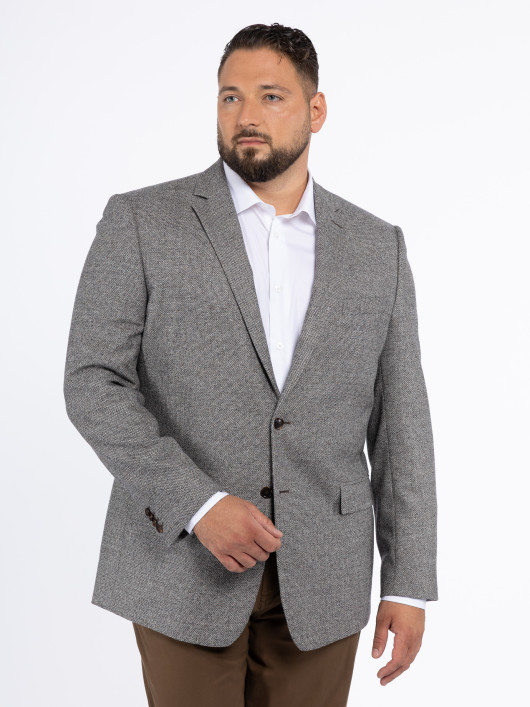 Veste Grande Taille  Marron à Chevrons - Capelstore