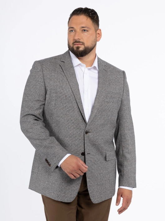 Veste Grande Taille  Marron à Chevrons - Capelstore