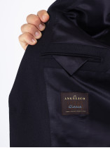 Veste de costume bleu marine en laine Angelico – Capel