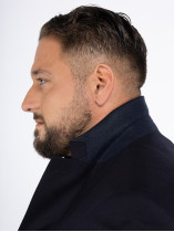 Veste de costume bleu marine en laine Angelico – Capel