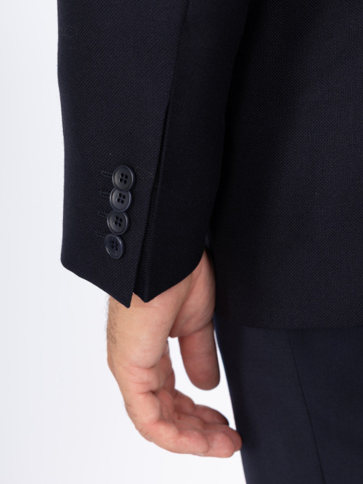Veste de costume bleu marine en laine Angelico – Capel