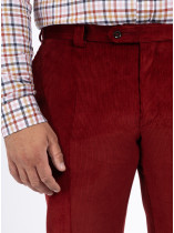 PANTALON GRANT VELOURS BORDEAUX CAPEL