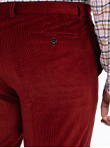 PANTALON GRANT VELOURS BORDEAUX CAPEL