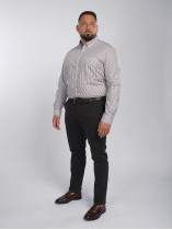 Chemise Rayée Grande Taille Kaki