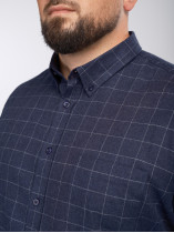 Chemise Flanelle A Carreaux Grande Taille Marine
