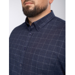 Chemise Flanelle A Carreaux Grande Taille Marine