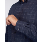 Chemise Flanelle A Carreaux Grande Taille Marine