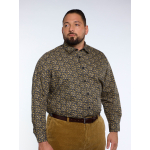 Chemise Imprimée à Fleurs Grande Taille Ocre