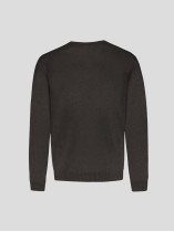 Pull Col V Laine Marron Capel