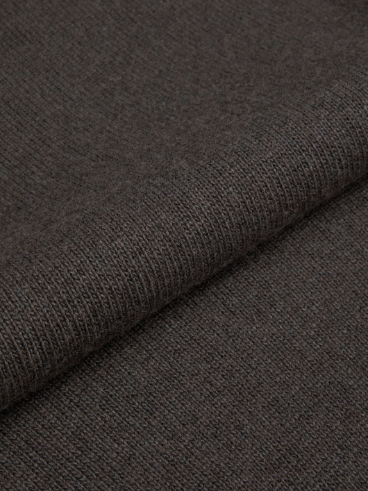 Pull Col V Laine Marron Capel