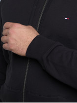 Sweatshirt Zippée Noir Grande Taille