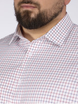 Chemise A carreaux Grande Taille Ecru