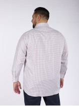 Chemise A carreaux Grande Taille Ecru