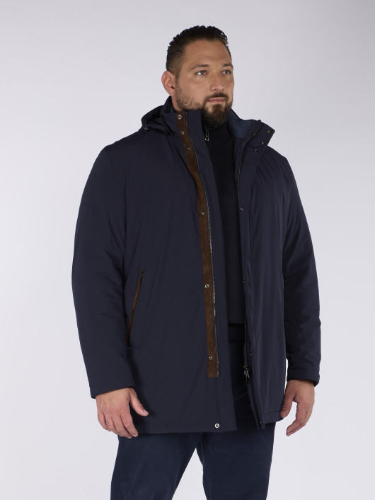 Parka Bleu Marine Grande Taille